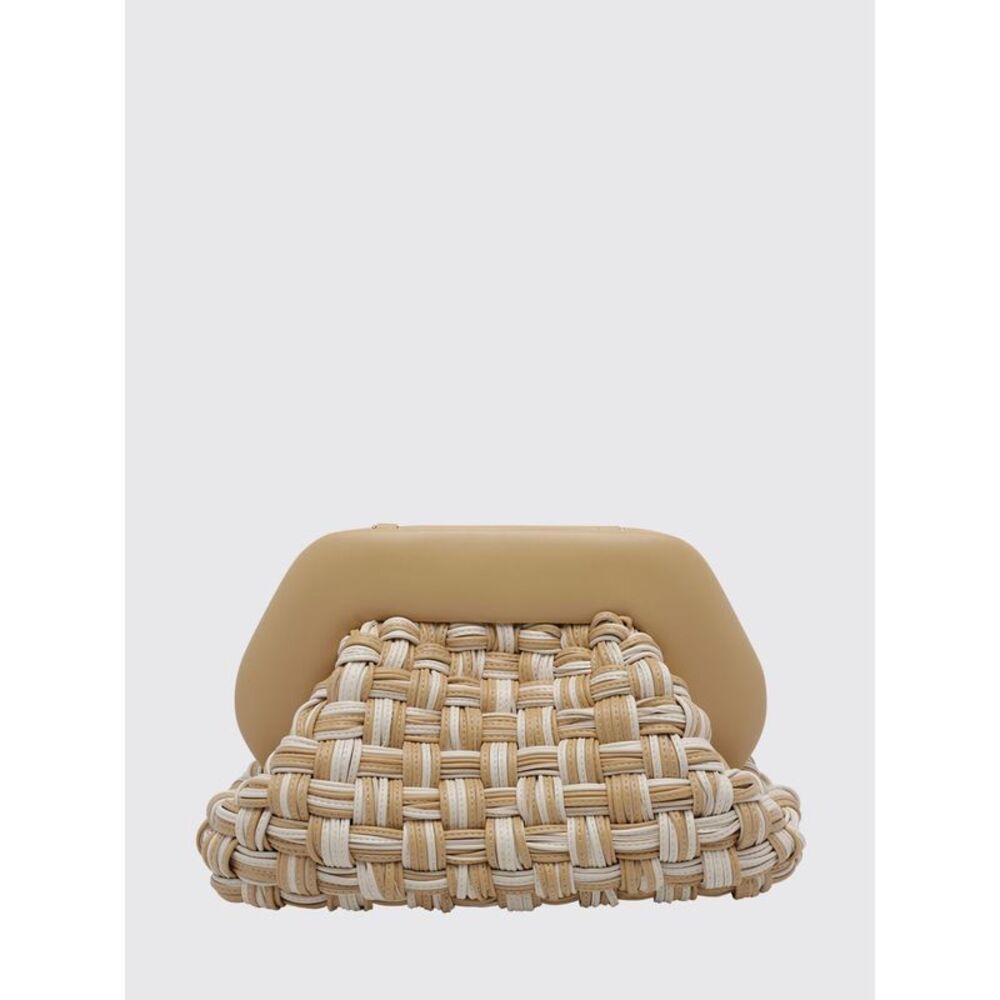 Themoire Clutch Woman Beige